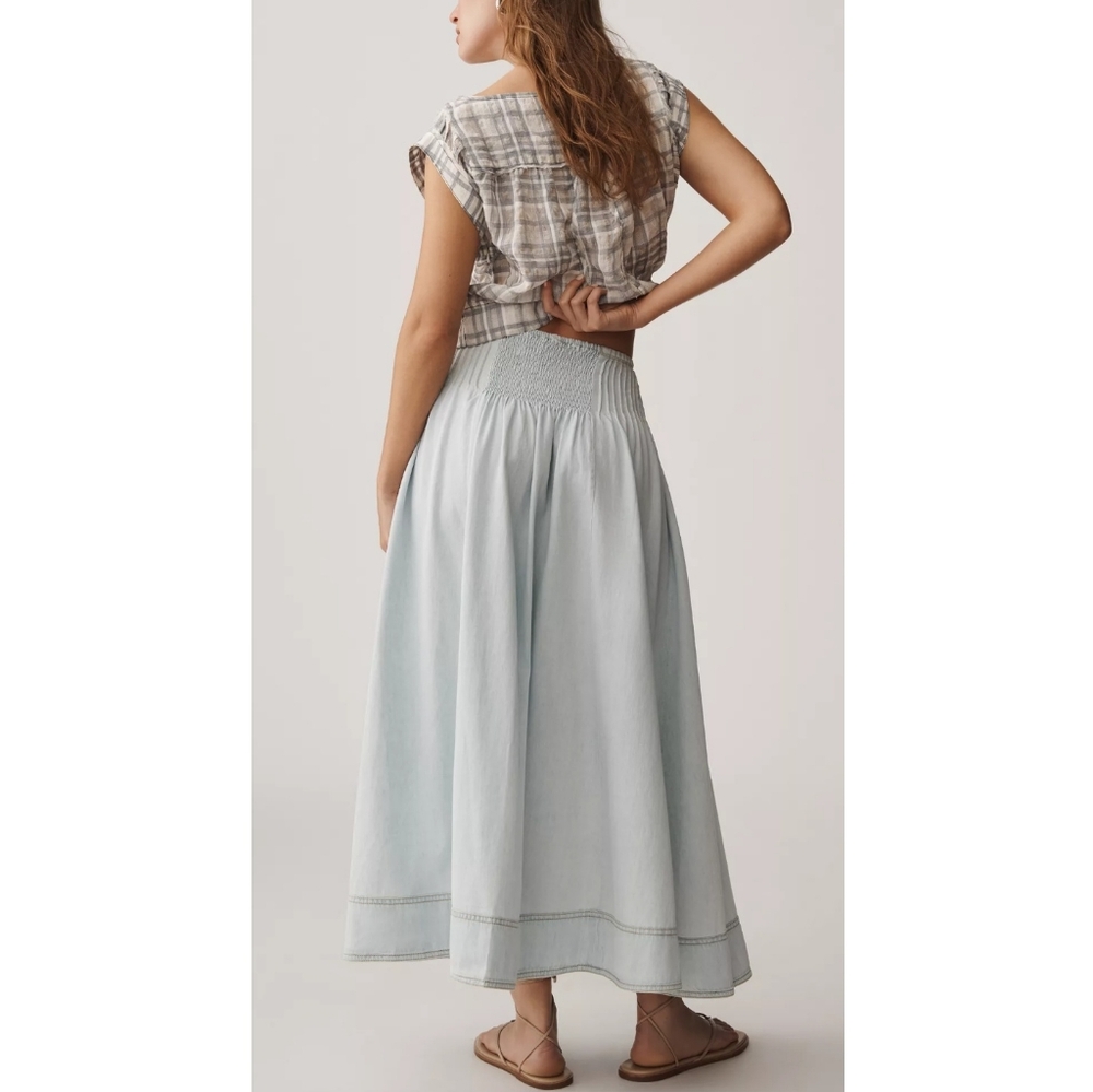 Anthropologie Pilcro Denim Maxi Skirt - Picture 5 of 11